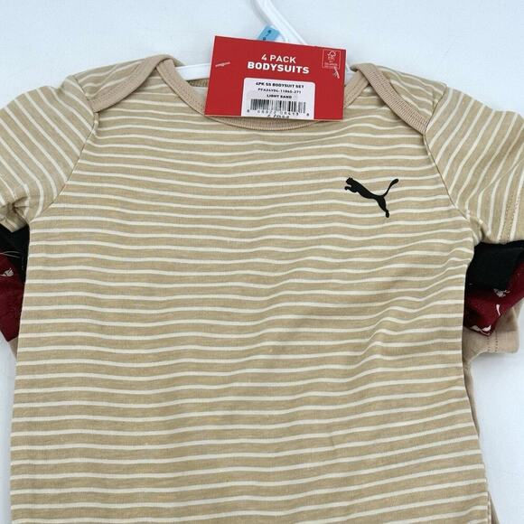 Puma One Piece Baby Bodysuit 4 Piece Set 6-9 Months - Picture 6 of 9